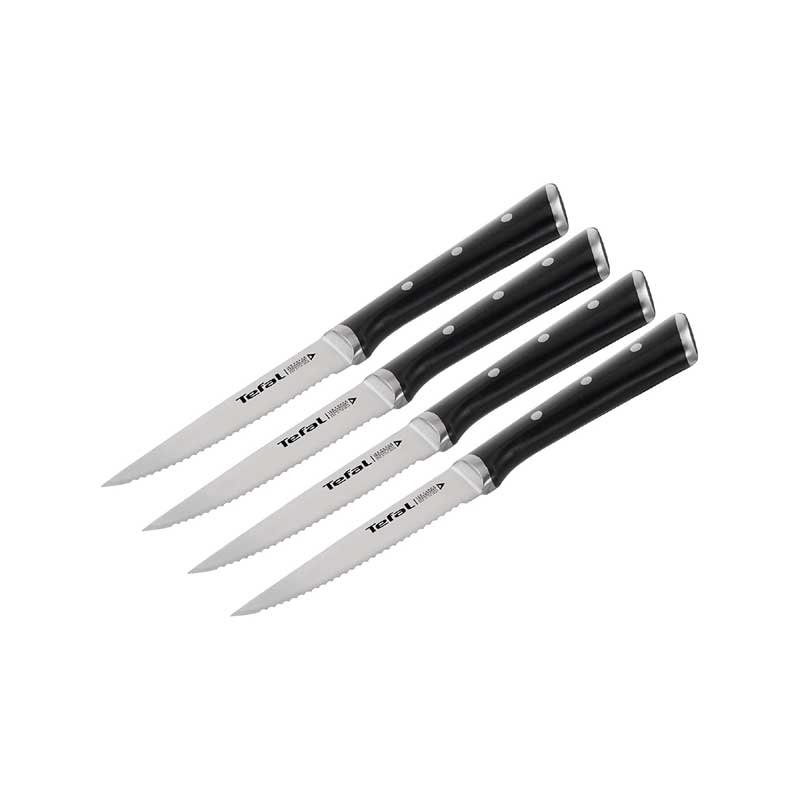 Tefal Ice Force Stainless Steel Steak Knives – 11cm – Set of 4, K232S414